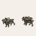 Vintage Gold Tone Irish Setter Dog Lover Mens Event Formal Cufflinks Cuff Links