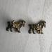 Vintage Gold Tone Irish Setter Dog Lover Mens Event Formal Cufflinks Cuff Links