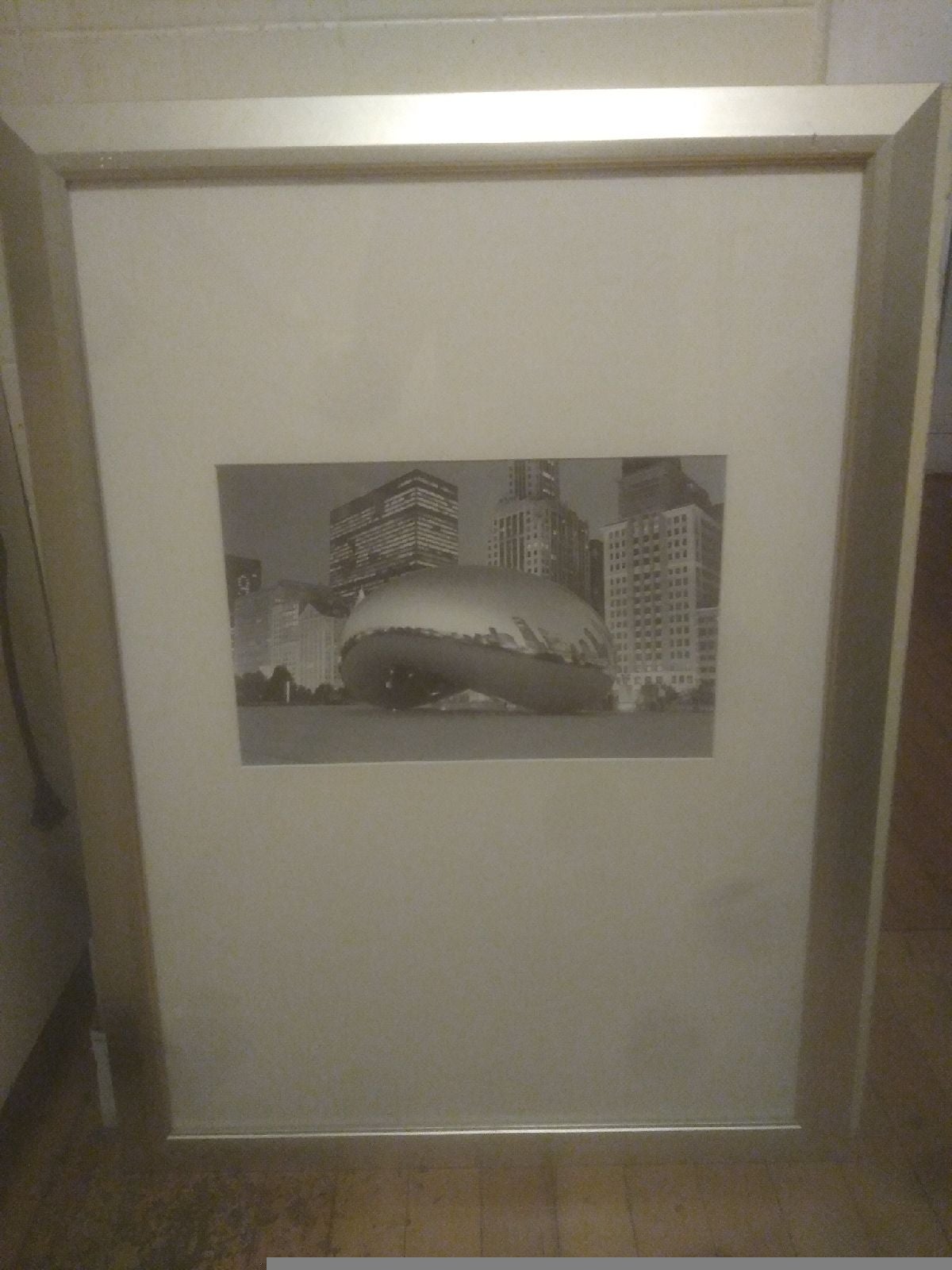 Framed and matted picture of the bean
