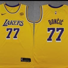 Luka Doncic Lakers Yellow Icon Edition Jersey New