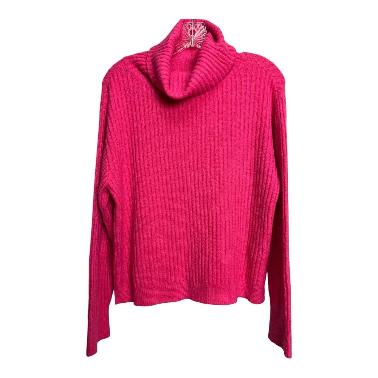 Anthropologie Sweater Knit Turtleneck Long Sleeve Pink Women's Small