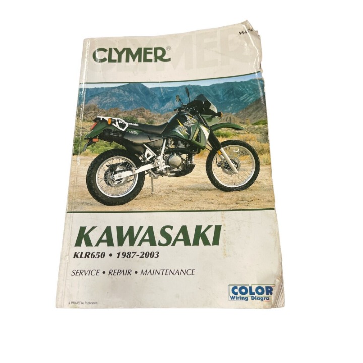 Clymer's Shop Manual Kawasaki KLR650 1987-2003 Workshop Garage Repair Motorcycle