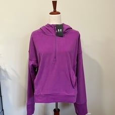 Under Armour Women's UA Meridian Cold Weather Fleece Hoodie Pink XL