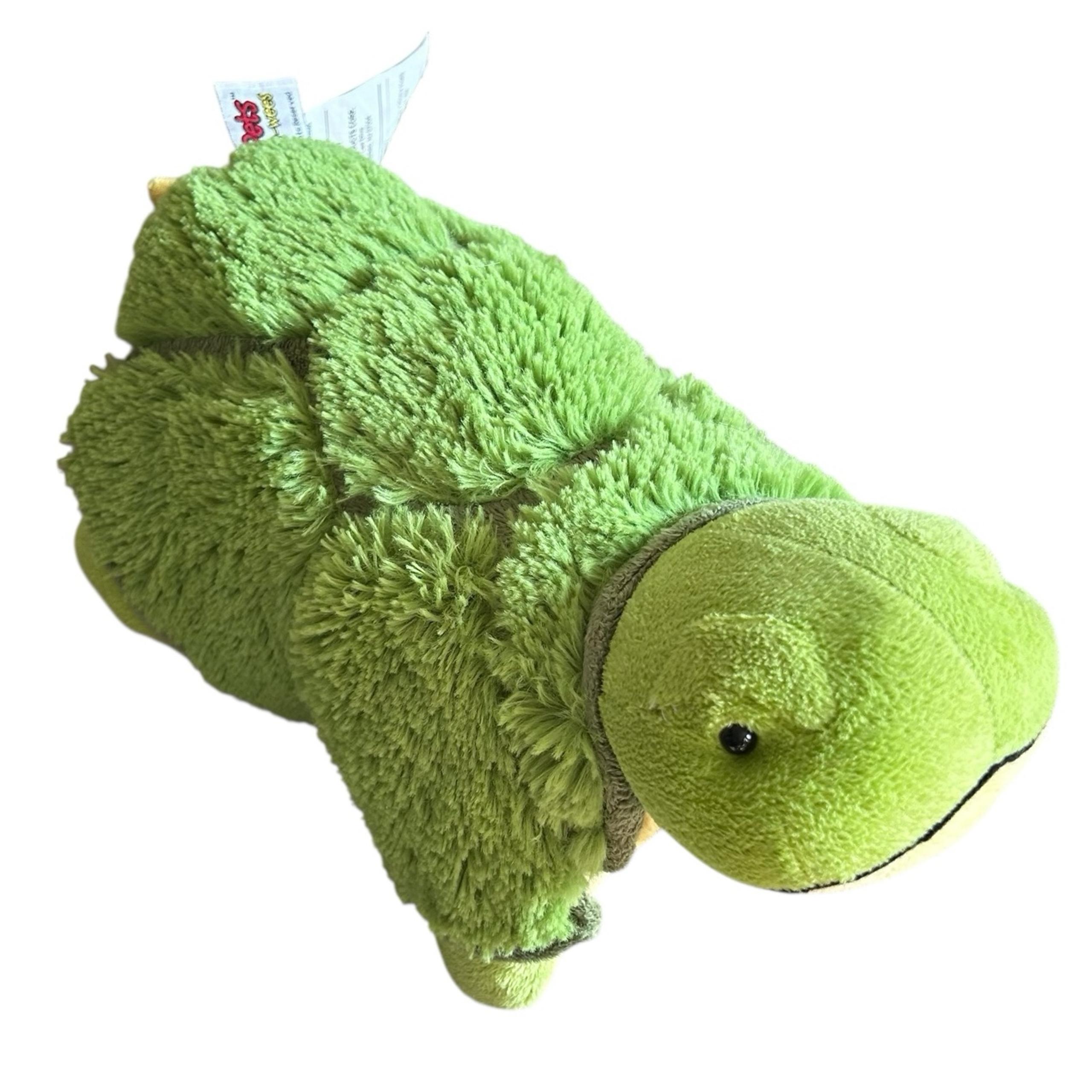 Green Turtle Peewee Pillow Pet 2010 Collectible Toy Stuffed Animal Plush Kids!