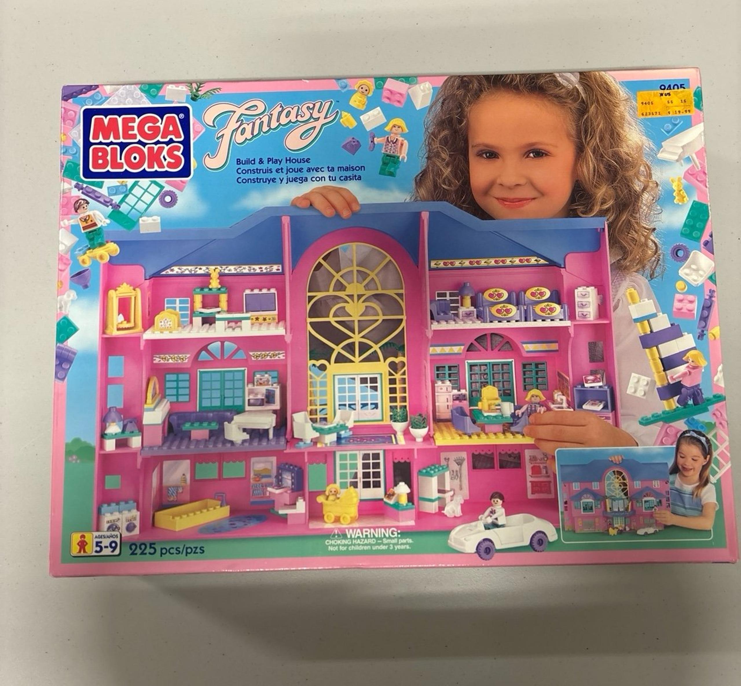 *New* Mega Bloks Fantasy Build & Play House 9405 Vintage 1997