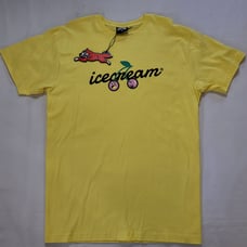 BBC Icecream T Shirt Mens XL Yellow Billionaire Boys Club NWT