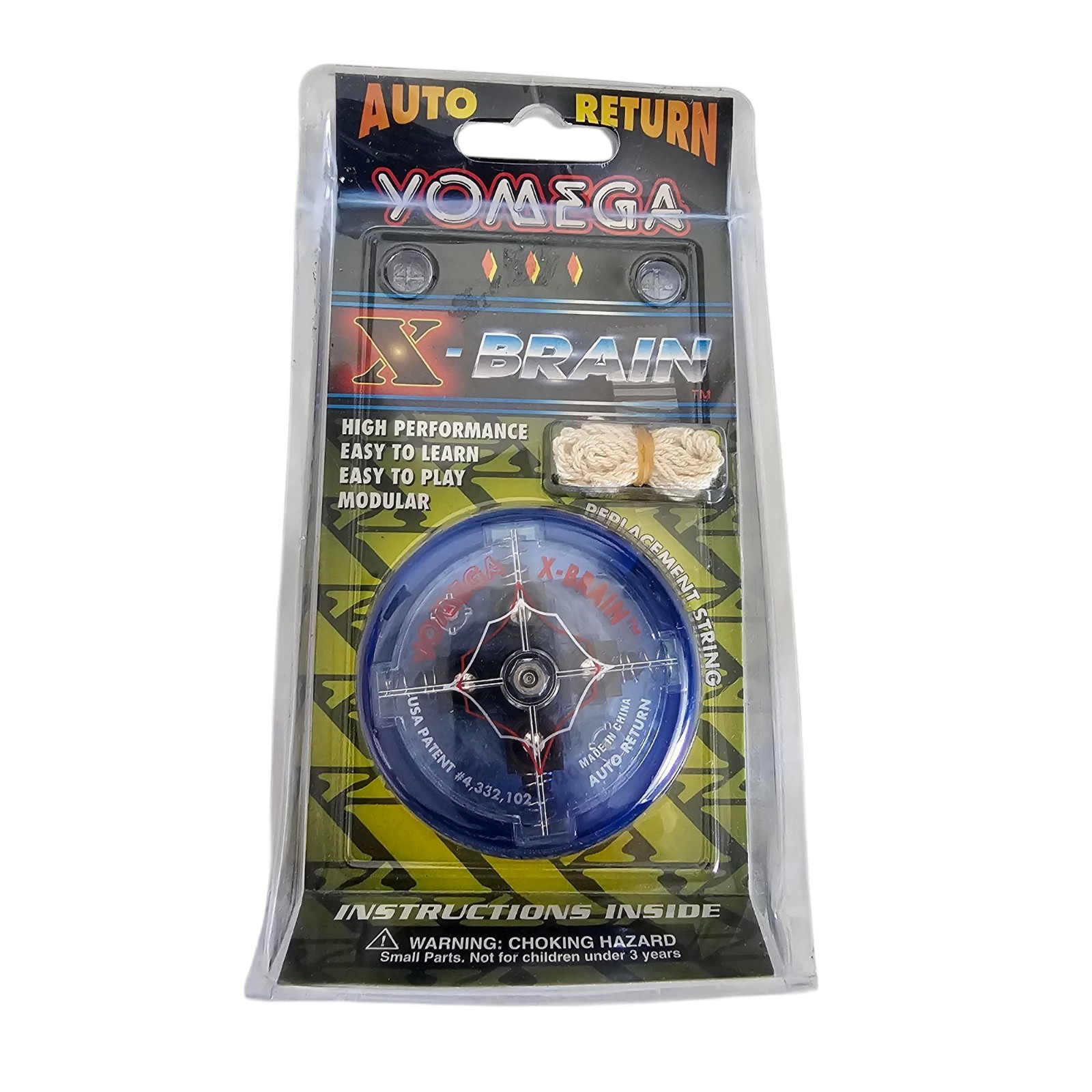 Vintage 1998 Yomega Auto Return X-Brain Wing Hyper High Performance Yo-Yo Bandai