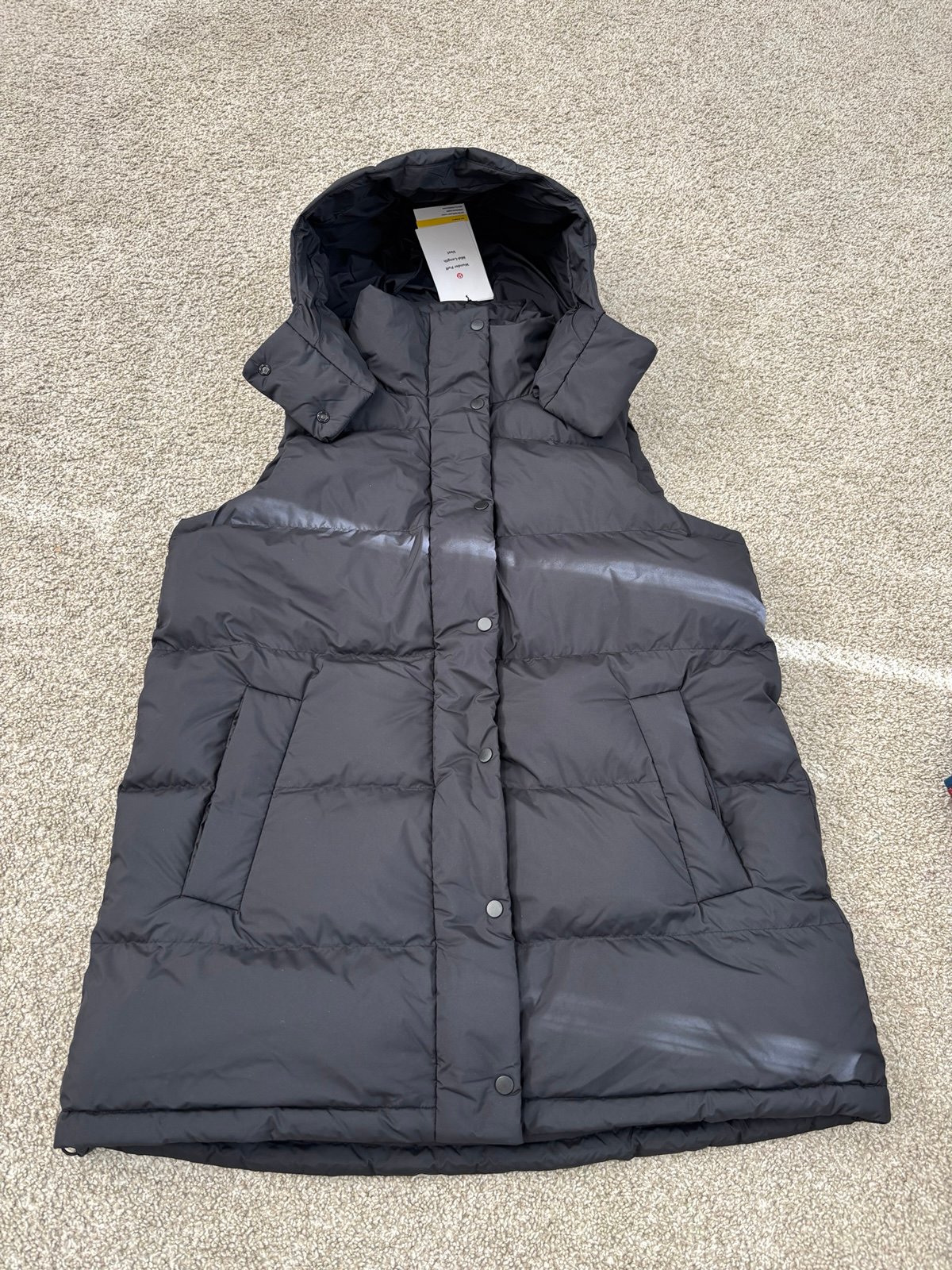 mid length puffer vest