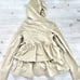 Prairie Underground Tiered Layered Zip Front Hoodie | Khaki Size Medium