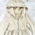 Prairie Underground Tiered Layered Zip Front Hoodie | Khaki Size Medium