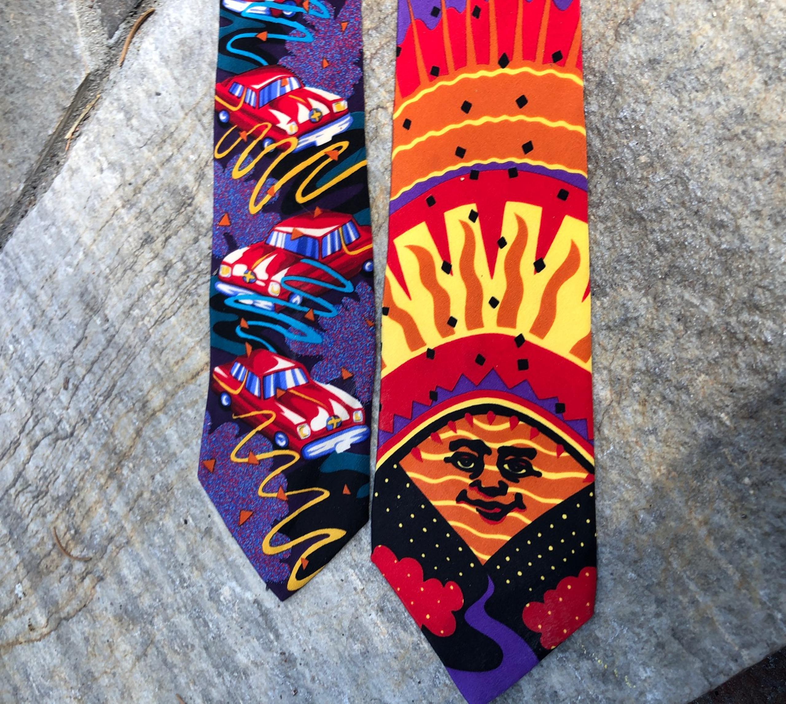 Vintage BEATLES neckties - lot of 2