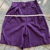 VTG 80s Dark Purple Wool Bermuda High Waisted Shorts NWT Good condition Size 10