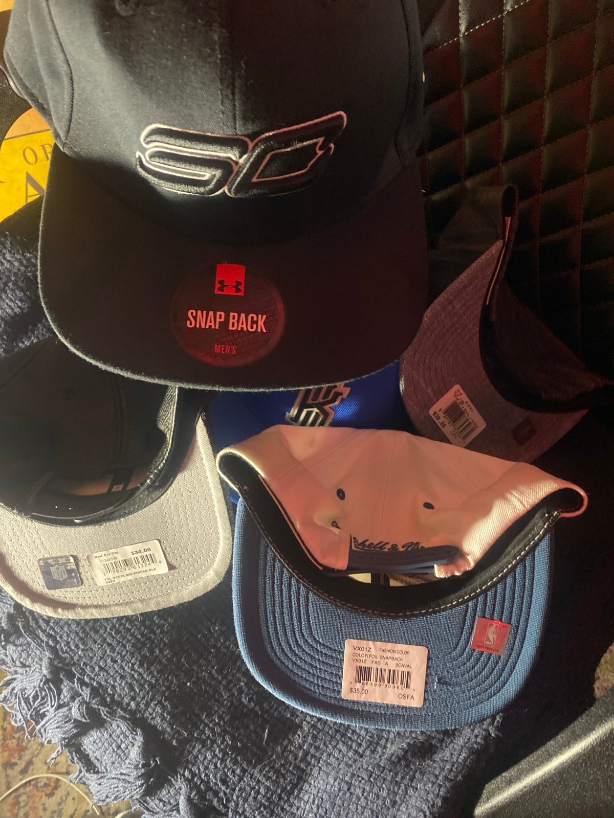 NFL teams , and NBA teams, Nike, Jordan, hats and underarmor etc.