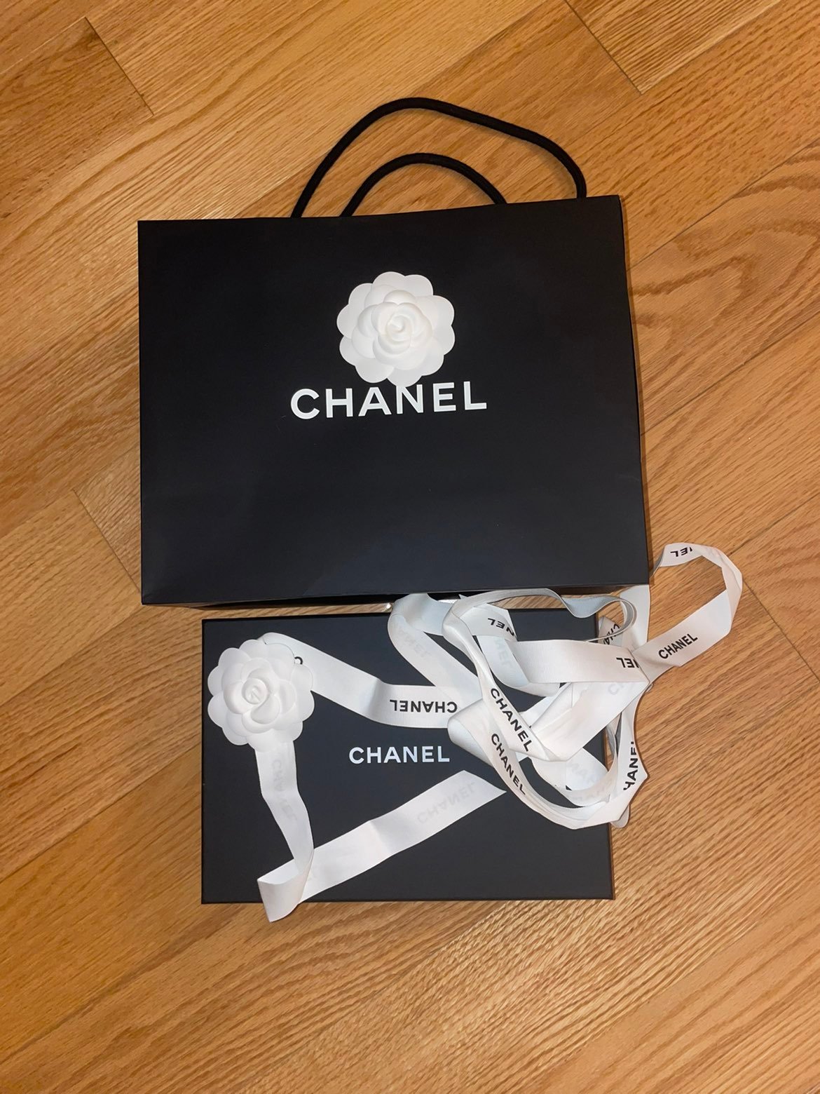 Authentic Chanel Box & Bag