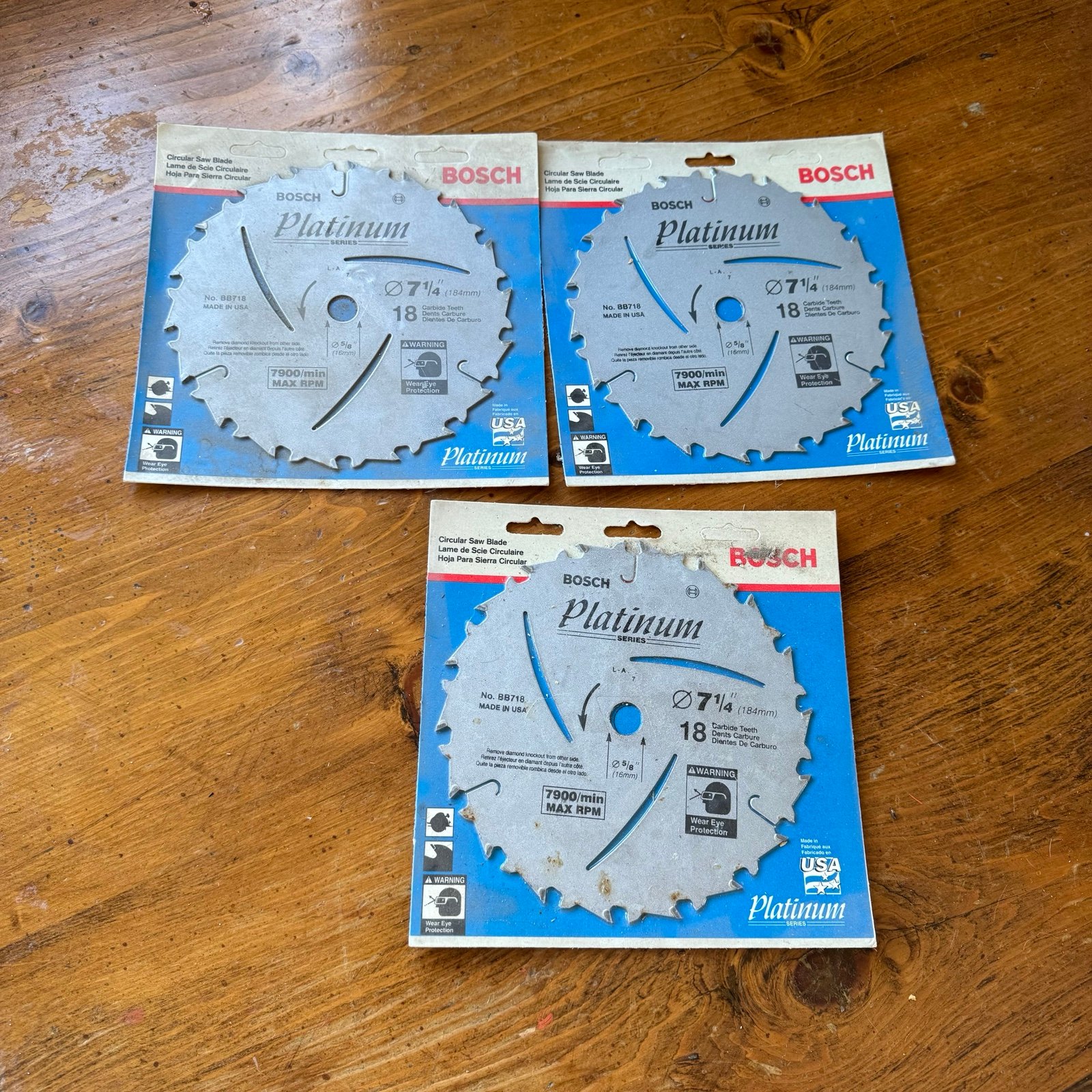 Bosch Platinum Series 7 1/4” Circular Saw Blade No. BB718