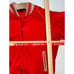 Champion Full Zip Varsity Jacket Men's Red Size Large Front Vintage