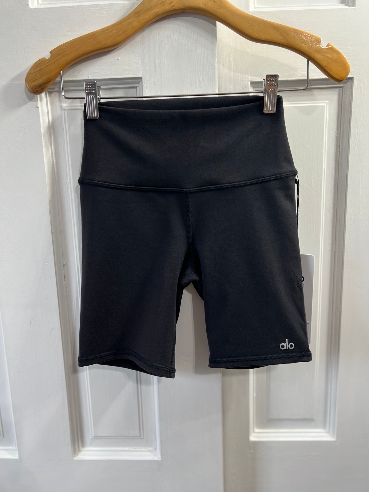 Alo 7 High-Waist Biker Short Black Sz XS Shorts