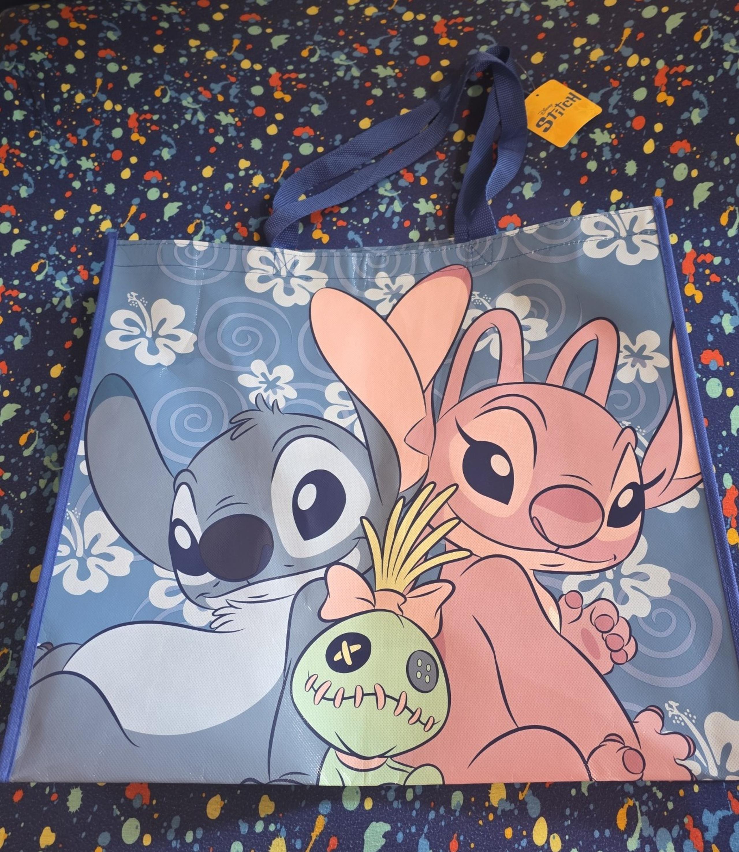 Disney Stitch and Angel Large reusable tote