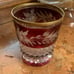 Ebeling & Reuss Ruby Cut to Clear Crystal Double Old Fashioned Glass
