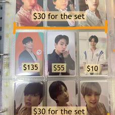 BTS jungkook photocard set