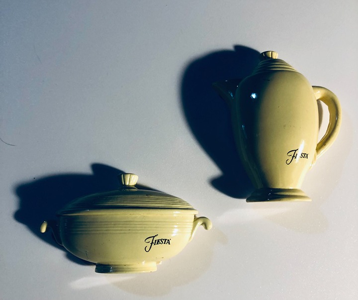 Vintage Homer Laughlin Fiestaware Magnets in IVORY