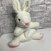 Omega Toy Vintage White Bunny Hand Puppet Plush 12” Very Rare Rabbit Easter HTF