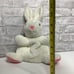 Omega Toy Vintage White Bunny Hand Puppet Plush 12” Very Rare Rabbit Easter HTF