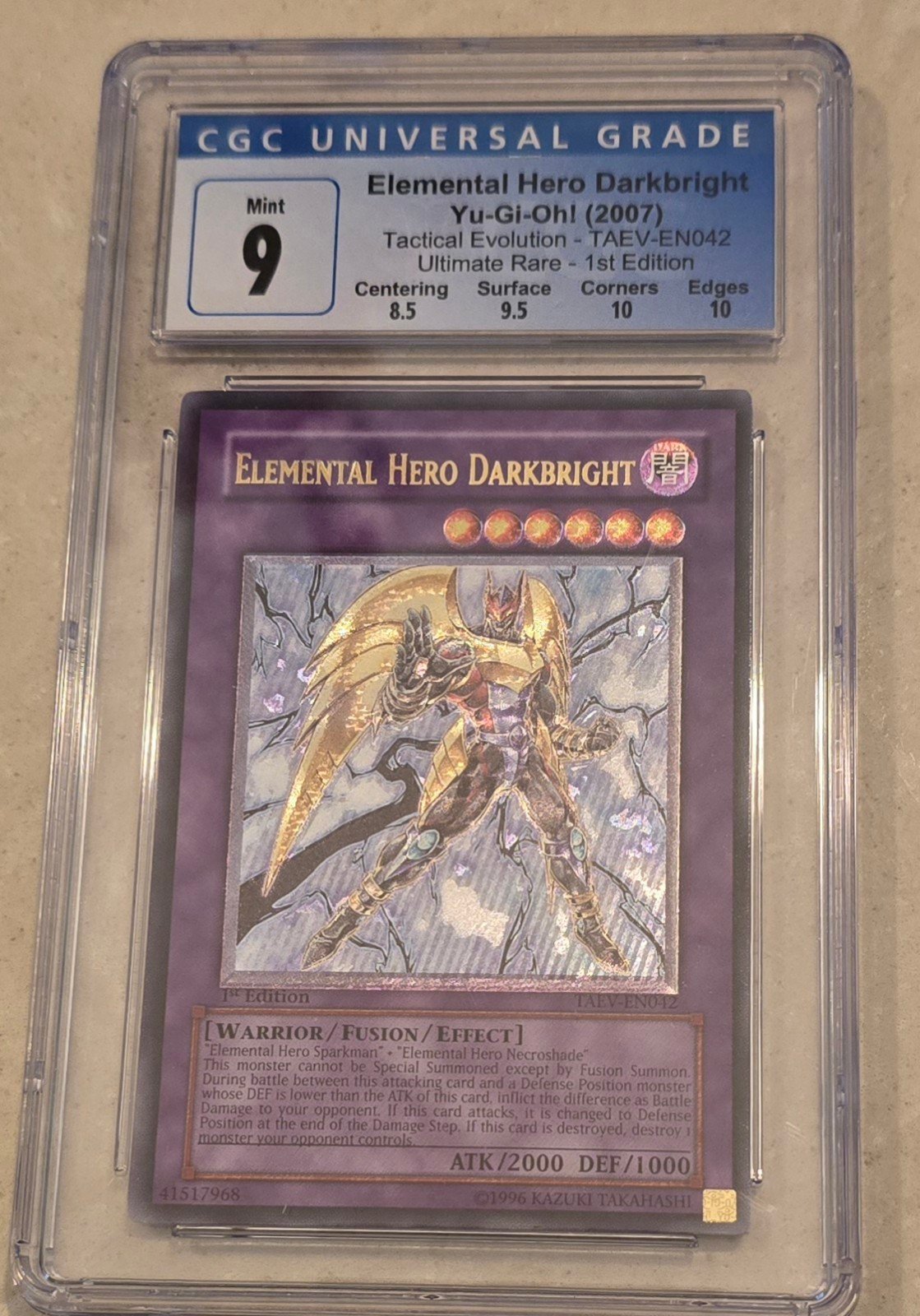 Elemental Hero Darkbright 1st Edition UTR