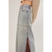 RE/DONE Mid-Rise Split Denim Skirt Ripped Tide Maxi Organic Cotton (23) NWT 395