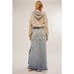 RE/DONE Mid-Rise Split Denim Skirt Ripped Tide Maxi Organic Cotton (23) NWT 395