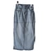 RE/DONE Mid-Rise Split Denim Skirt Ripped Tide Maxi Organic Cotton (23) NWT 395