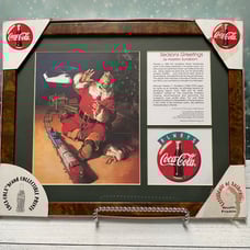 VTG 1998 Coca Cola Seasons Greetings Limited Edition Lithograph