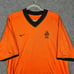 Vintage 2000 Nike Netherlands KNVB Soccer Jersey Football Orange Black XL