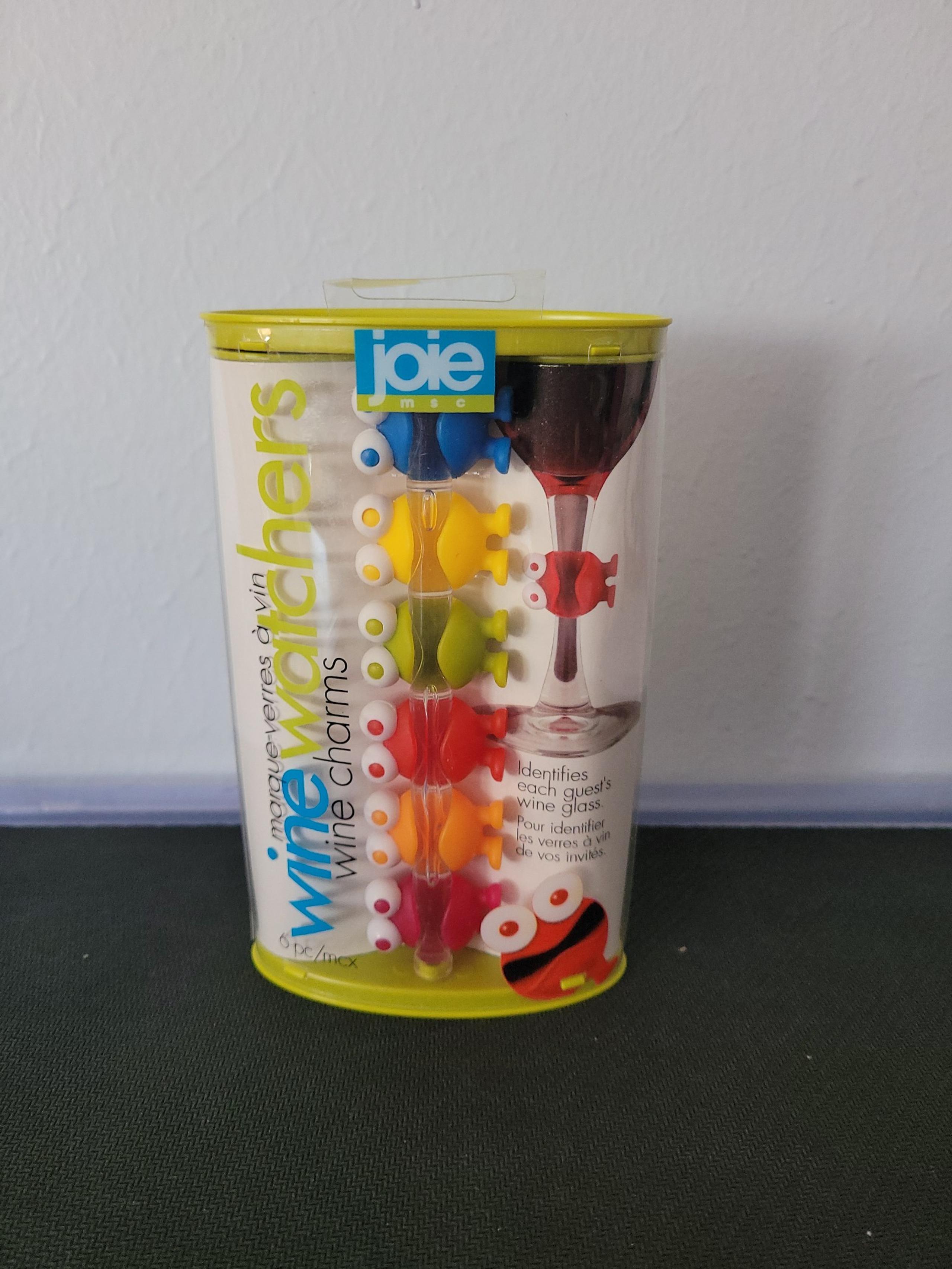 Joie MSC International 6 Pc Set of Wine Watchers Wine Charms