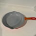 Vintage Le Creuset Orange 9” Skillet