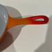 Vintage Le Creuset Orange 9” Skillet