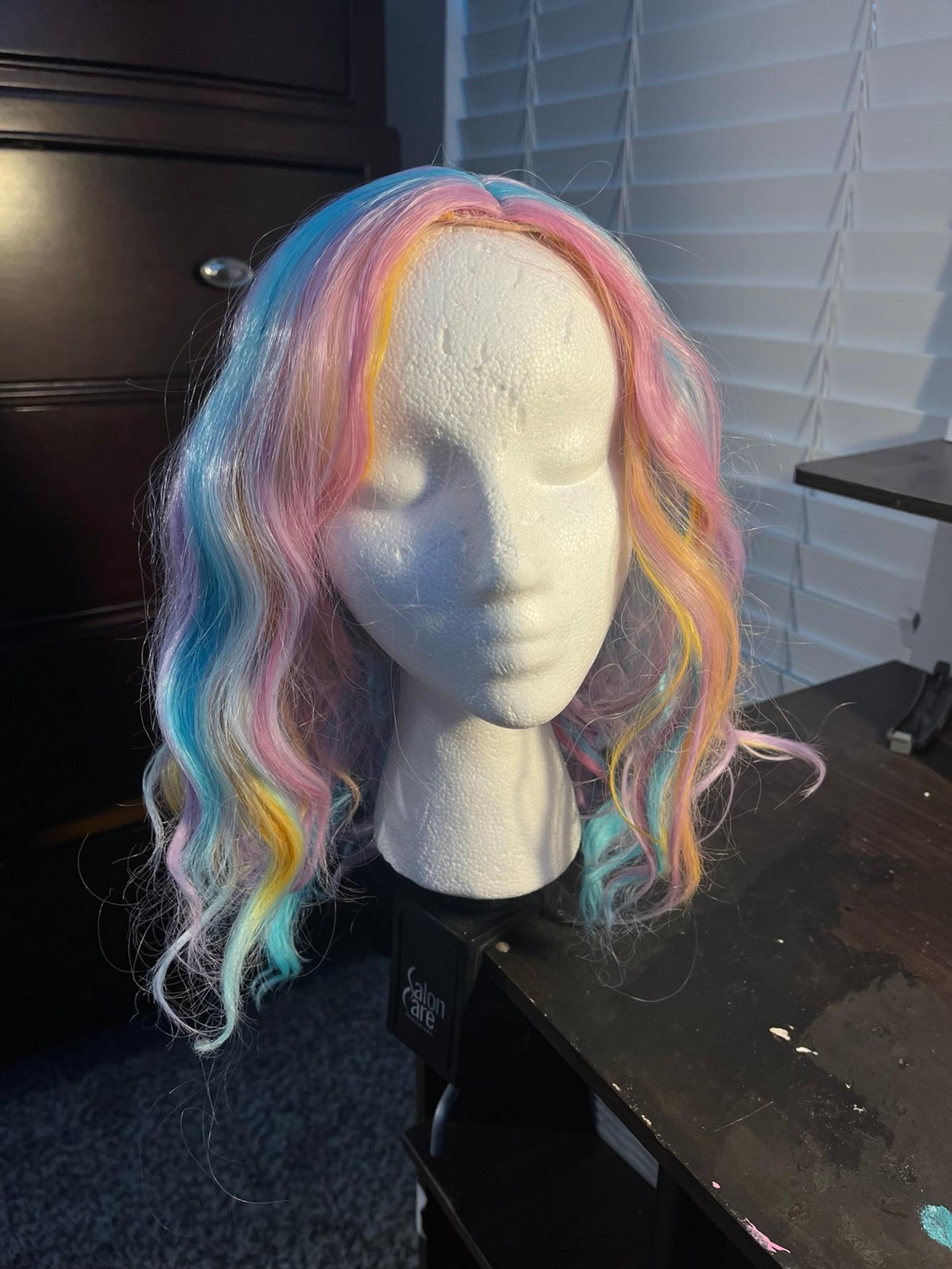 Multicolor/Rainbow Cosplay Wig