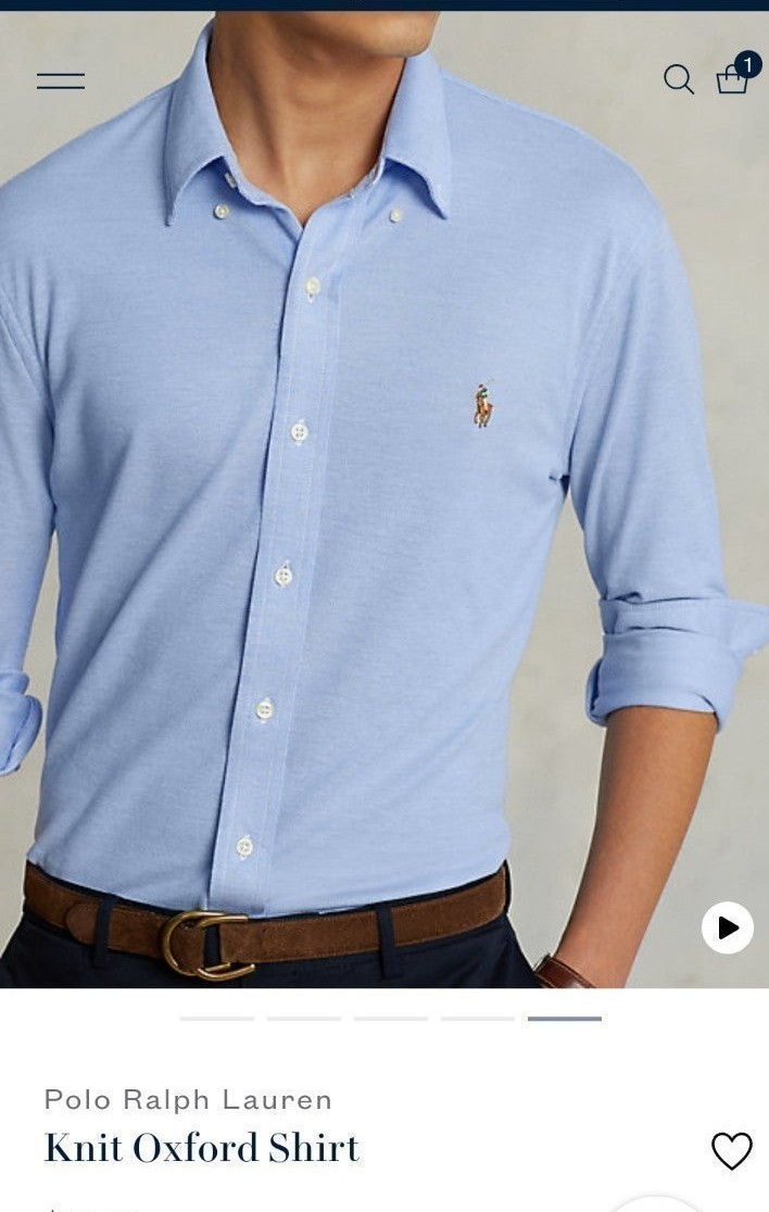 Polo Ralph Lauren Oxford knit shirt new