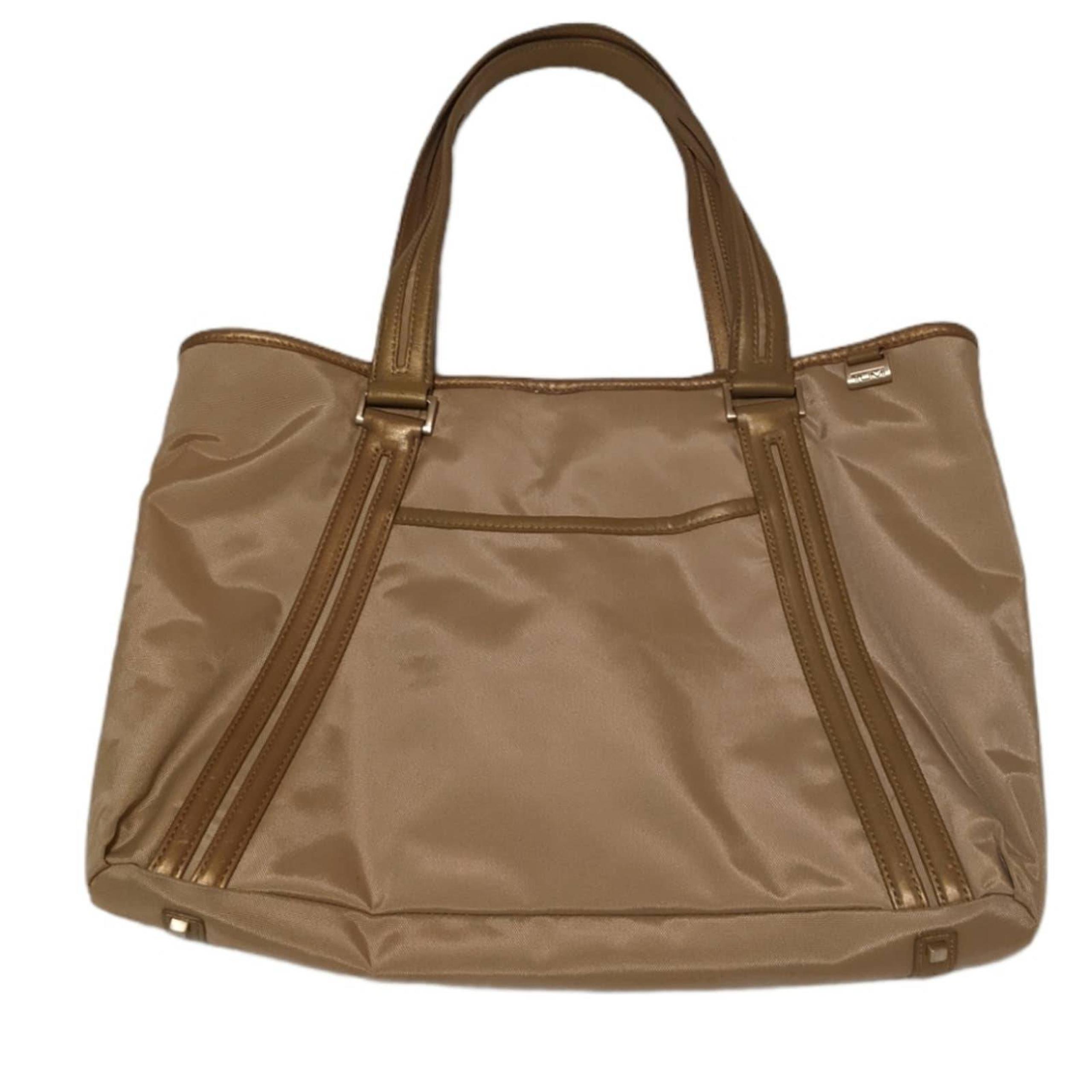 TUMI Beige Tote Shoulder Bag w/ Pouch