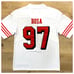 49ers Jersey Nick Bosa authentic quality Captain patch