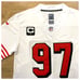 49ers Jersey Nick Bosa authentic quality Captain patch