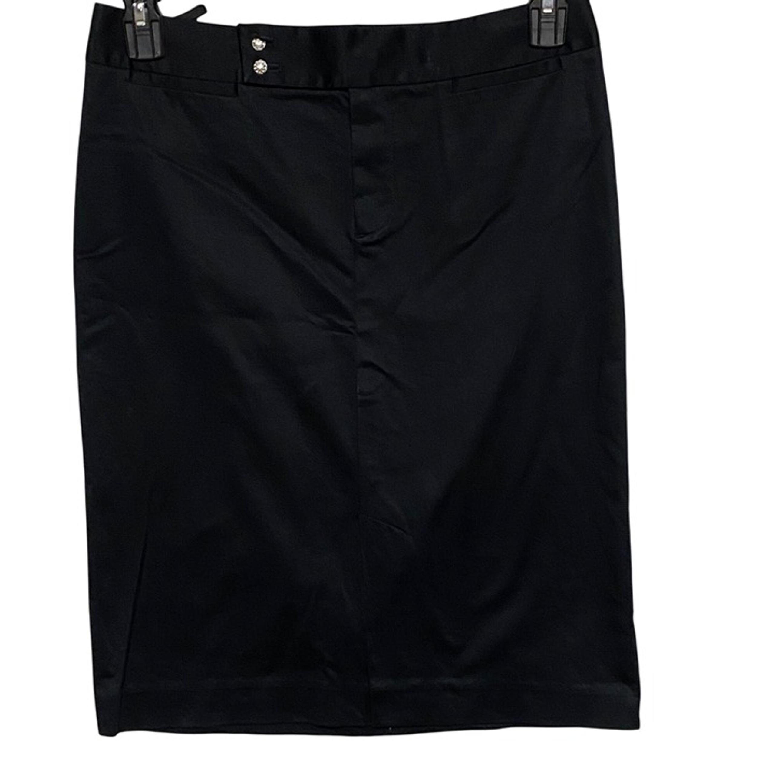 Gap Womens Black Pencil Skirt Stretch Cotton Blend Knee Length Size 6