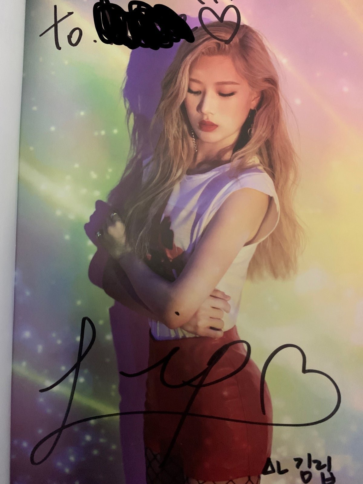 LOONA Kimlip Signed autographed Album Ver A (no photocard)