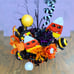 Candy Corn Halloween Centerpiece- Halloween Flower Arrangement