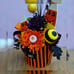 Candy Corn Halloween Centerpiece- Halloween Flower Arrangement
