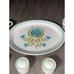 Vintage Franciscan GMB Tulip Time Oval Serving Platter Plate Dish, Cups 1950s