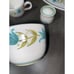 Vintage Franciscan GMB Tulip Time Oval Serving Platter Plate Dish, Cups 1950s