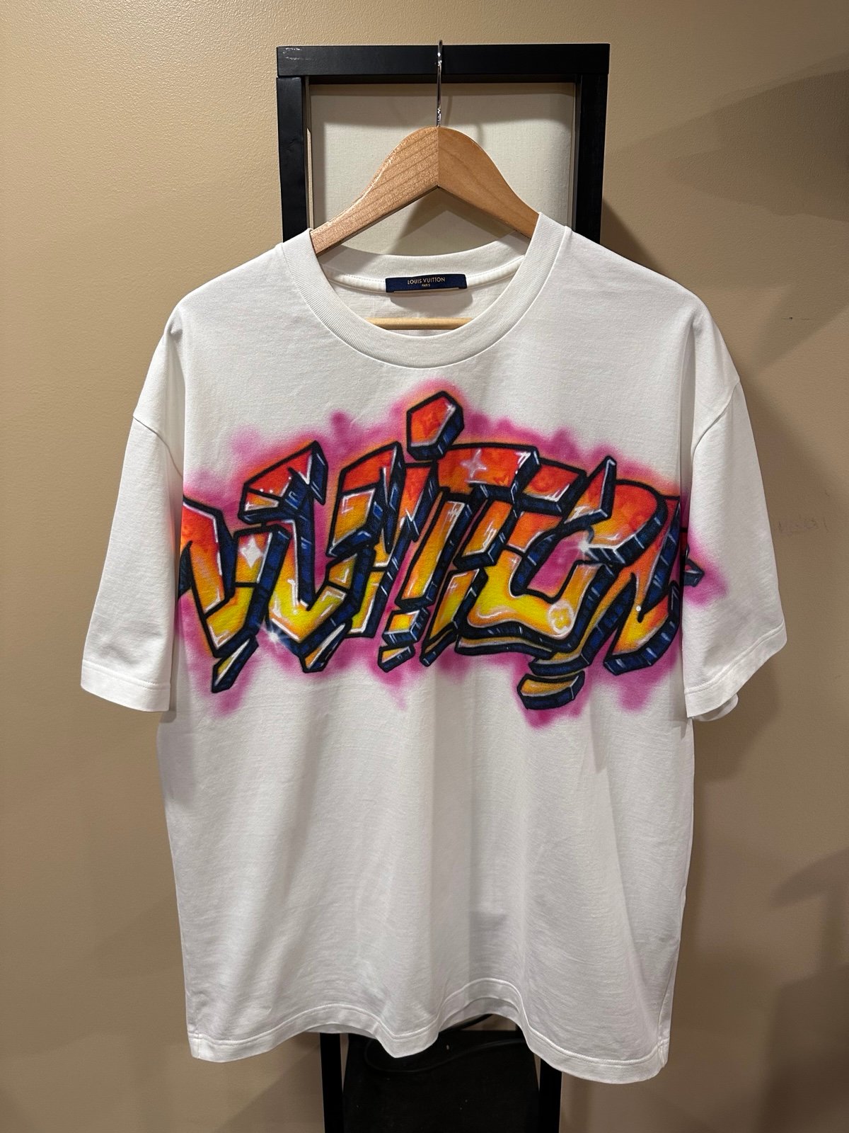 Louis Vuitton x Virgil Abloh Graffiti 1990’s White T-Shirt