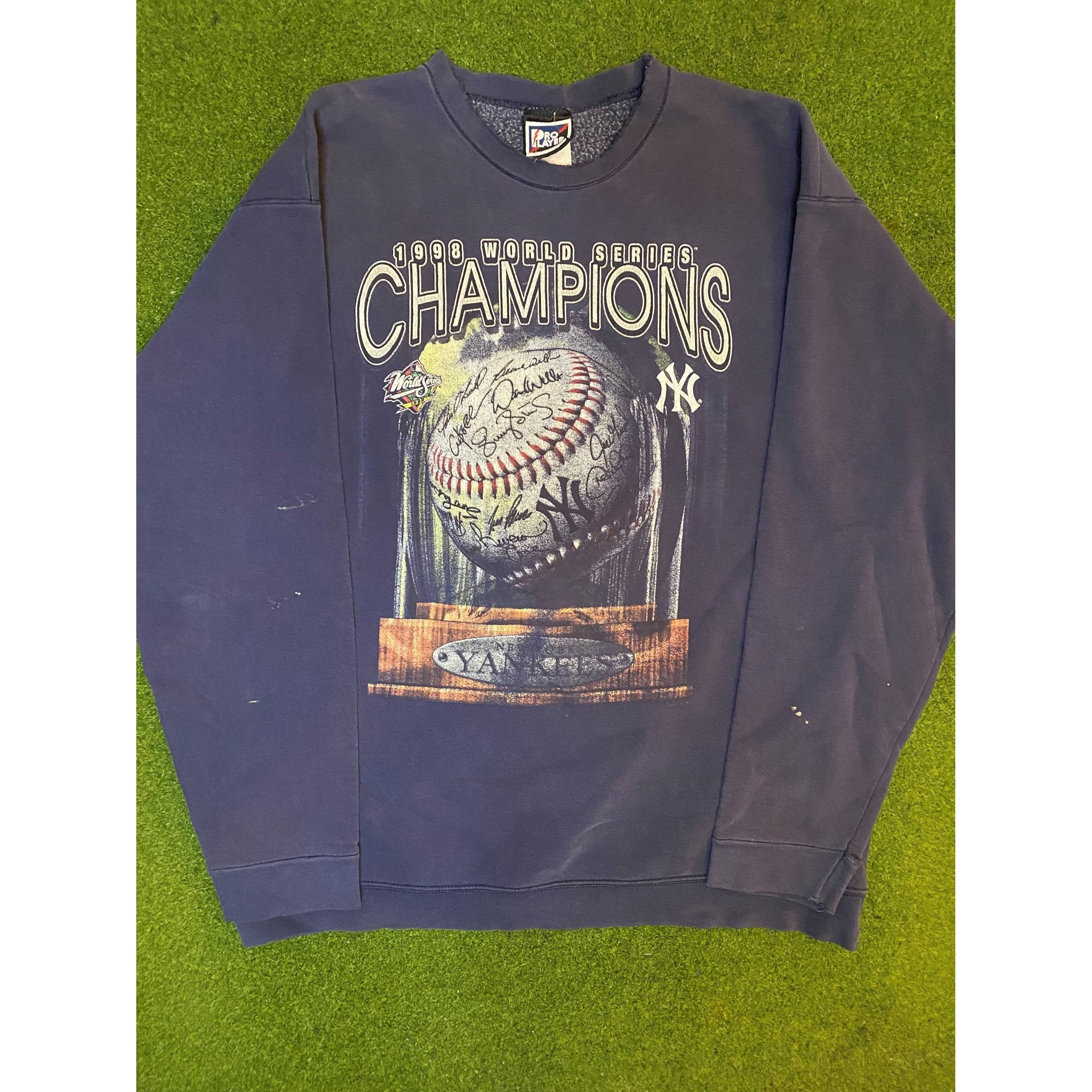 1998 New York Yankees - World Series Champions - Vintage MLB Sweatshirt (XL)