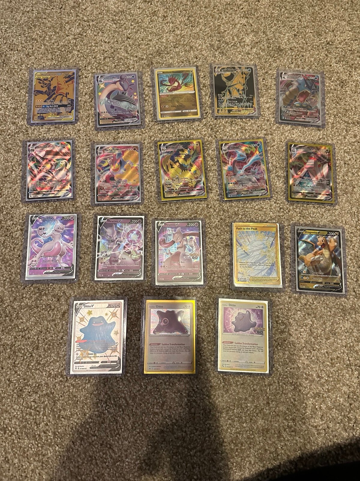 Various rare/semi rare Pokémon cards